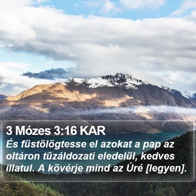3 Mózes 3:16 KAR Bible Verse Image