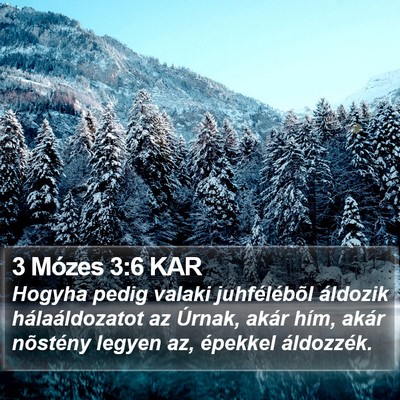3 Mózes 3:6 KAR Bible Verse Image