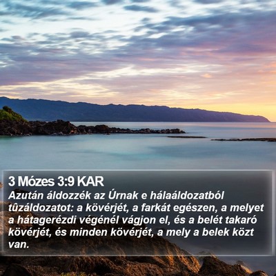 3 Mózes 3:9 KAR Bible Verse Image