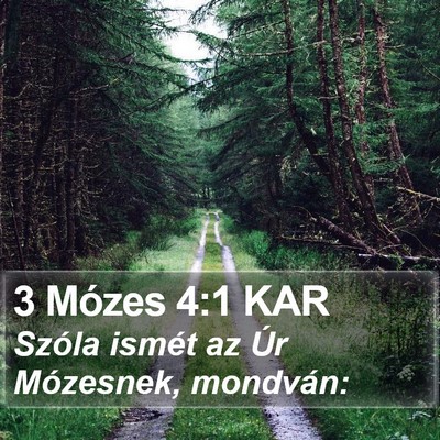3 Mózes 4:1 KAR Bible Verse Image