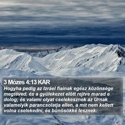 3 Mózes 4:13 KAR Bible Verse Image