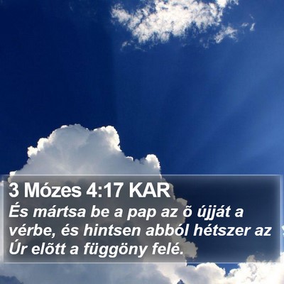 3 Mózes 4:17 KAR Bible Verse Image