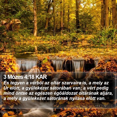 3 Mózes 4:18 KAR Bible Verse Image