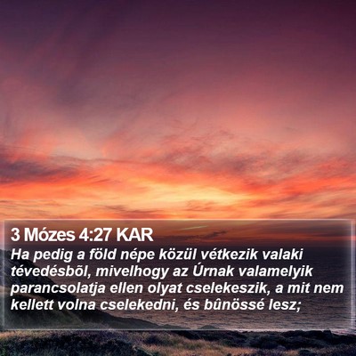 3 Mózes 4:27 KAR Bible Verse Image