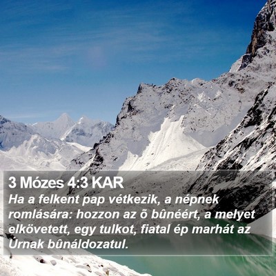 3 Mózes 4:3 KAR Bible Verse Image