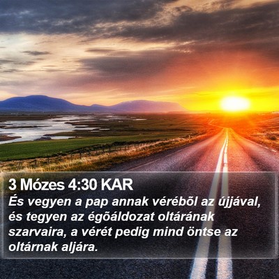 3 Mózes 4:30 KAR Bible Verse Image