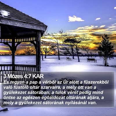 3 Mózes 4:7 KAR Bible Verse Image
