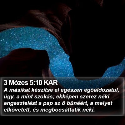 3 Mózes 5:10 KAR Bible Verse Image