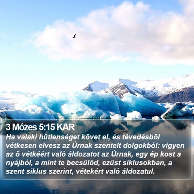 3 Mózes 5:15 KAR Bible Verse Image