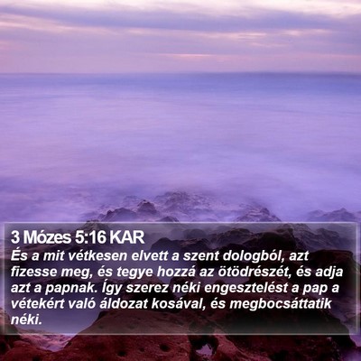 3 Mózes 5:16 KAR Bible Verse Image