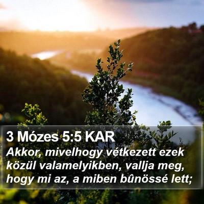 3 Mózes 5:5 KAR Bible Verse Image