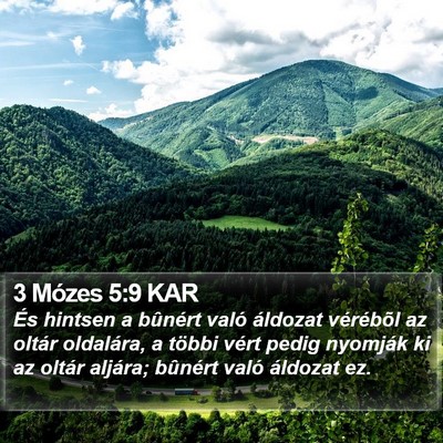 3 Mózes 5:9 KAR Bible Verse Image