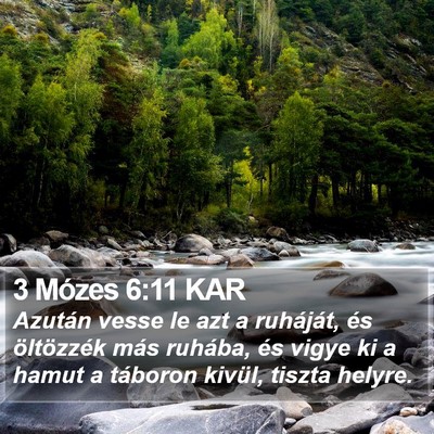 3 Mózes 6:11 KAR Bible Verse Image