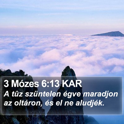 3 Mózes 6:13 KAR Bible Verse Image