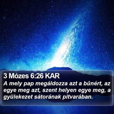 3 Mózes 6:26 KAR Bible Verse Image