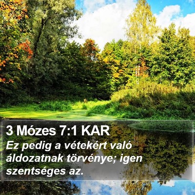 3 Mózes 7:1 KAR Bible Verse Image