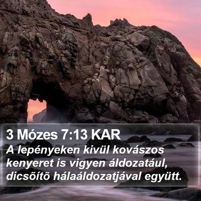 3 Mózes 7:13 KAR Bible Verse Image