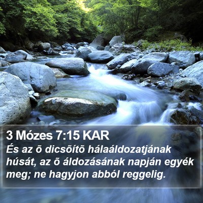 3 Mózes 7:15 KAR Bible Verse Image