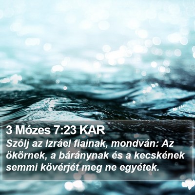 3 Mózes 7:23 KAR Bible Verse Image