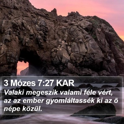 3 Mózes 7:27 KAR Bible Verse Image