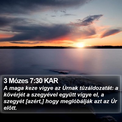 3 Mózes 7:30 KAR Bible Verse Image