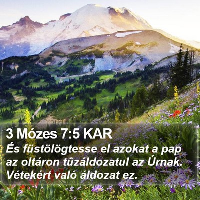 3 Mózes 7:5 KAR Bible Verse Image