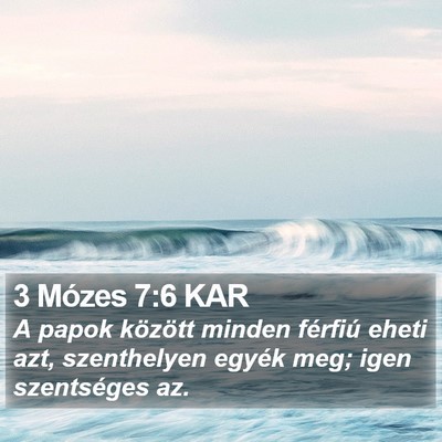 3 Mózes 7:6 KAR Bible Verse Image