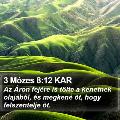 3 Mózes 8:12 KAR Bible Verse Image