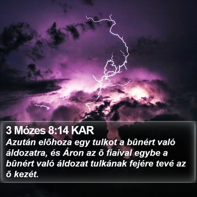 3 Mózes 8:14 KAR Bible Verse Image
