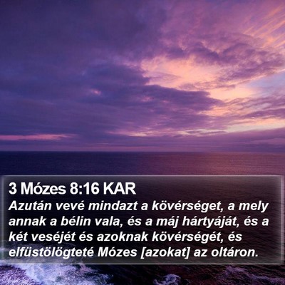 3 Mózes 8:16 KAR Bible Verse Image