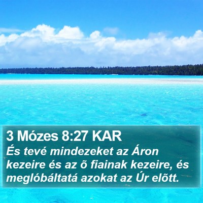 3 Mózes 8:27 KAR Bible Verse Image