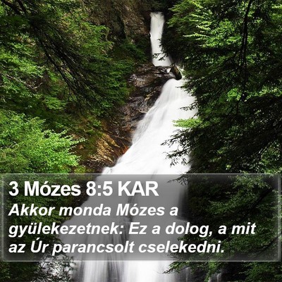 3 Mózes 8:5 KAR Bible Verse Image