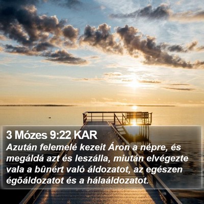 3 Mózes 9:22 KAR Bible Verse Image
