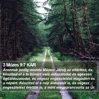 3 Mózes 9:7 KAR Bible Verse Image