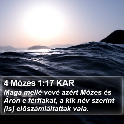 4 Mózes 1:17 KAR Bible Verse Image