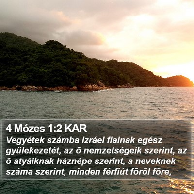 4 Mózes 1:2 KAR Bible Verse Image