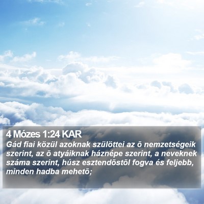4 Mózes 1:24 KAR Bible Verse Image