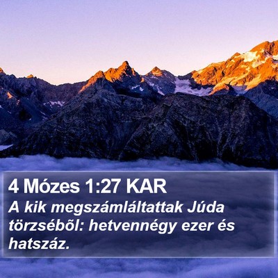 4 Mózes 1:27 KAR Bible Verse Image