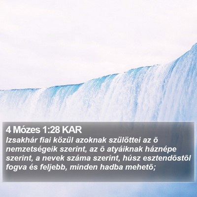 4 Mózes 1:28 KAR Bible Verse Image