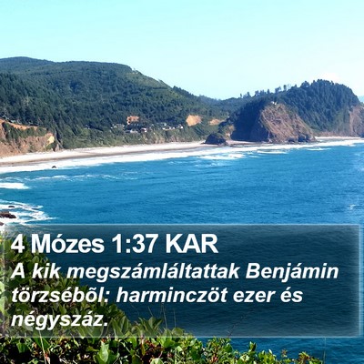 4 Mózes 1:37 KAR Bible Verse Image