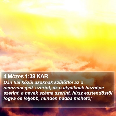 4 Mózes 1:38 KAR Bible Verse Image