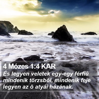 4 Mózes 1:4 KAR Bible Verse Image