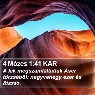4 Mózes 1:41 KAR Bible Verse Image