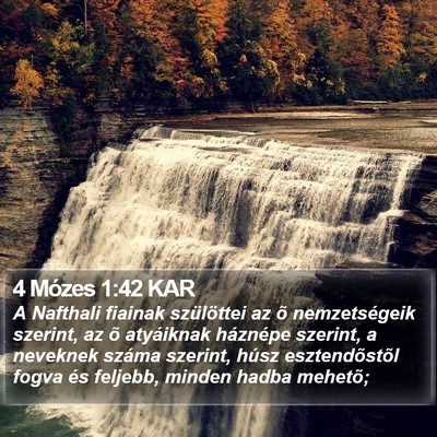 4 Mózes 1:42 KAR Bible Verse Image