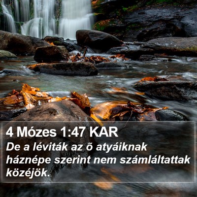 4 Mózes 1:47 KAR Bible Verse Image