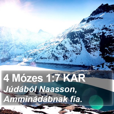 4 Mózes 1:7 KAR Bible Verse Image