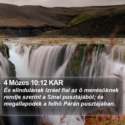 4 Mózes 10:12 KAR Bible Verse Image