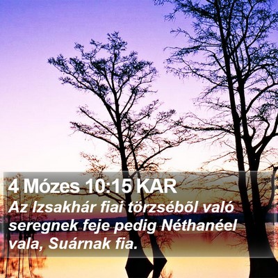 4 Mózes 10:15 KAR Bible Verse Image
