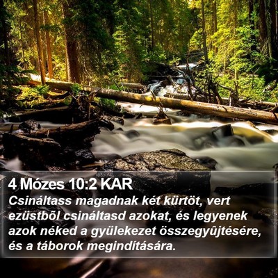 4 Mózes 10:2 KAR Bible Verse Image