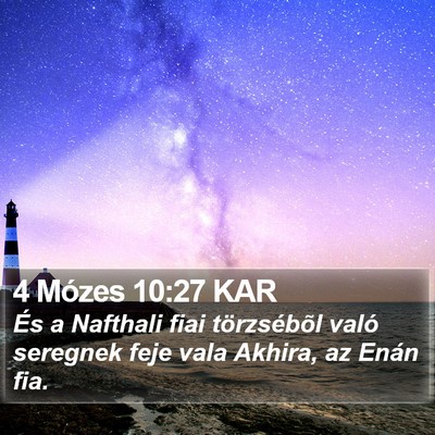 4 Mózes 10:27 KAR Bible Verse Image